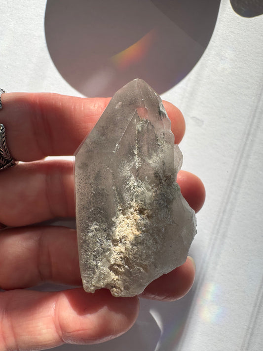 Black Phantom Quartz Point 41 g Brazil - Moon Room Shop and Wellness