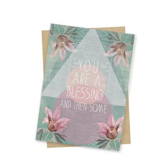 you are a blessing - blank inside- mini card - Moon Room Shop and Wellness