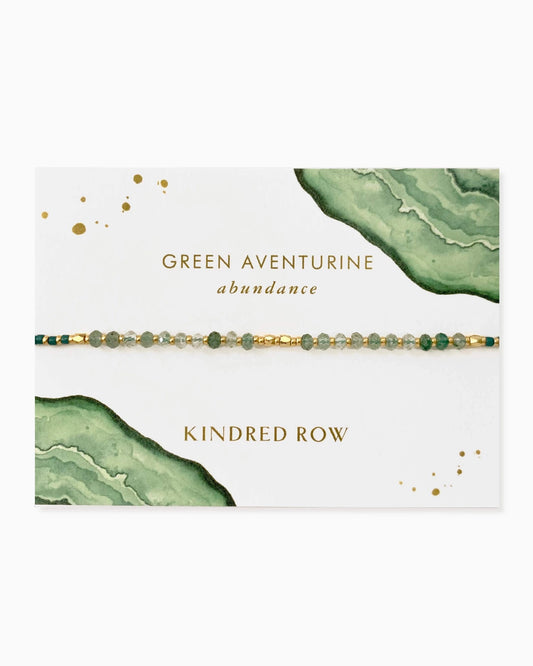 Green Aventurine Healing Gemstone Stacking Bracelet - Moon Room Shop and Wellness