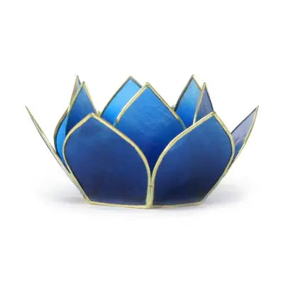 Mini Lotus Tealight Holder/Decor Sapphire - Moon Room Shop and Wellness