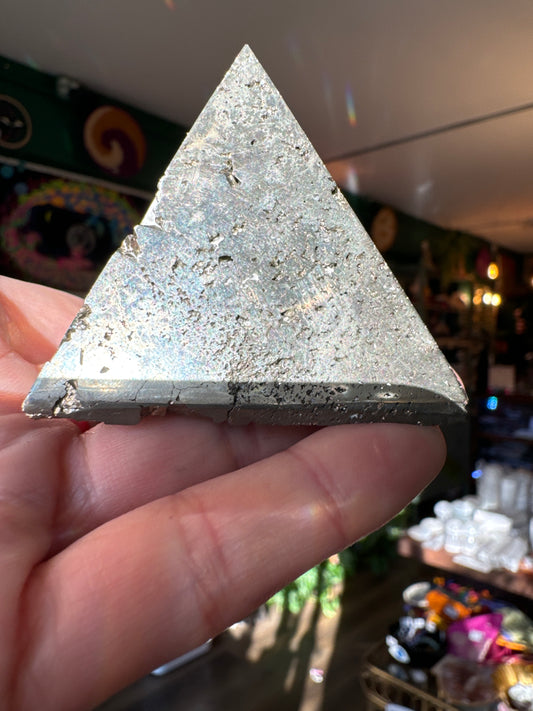 Pyrite Pyramid 245 g - Moon Room Shop and Wellness