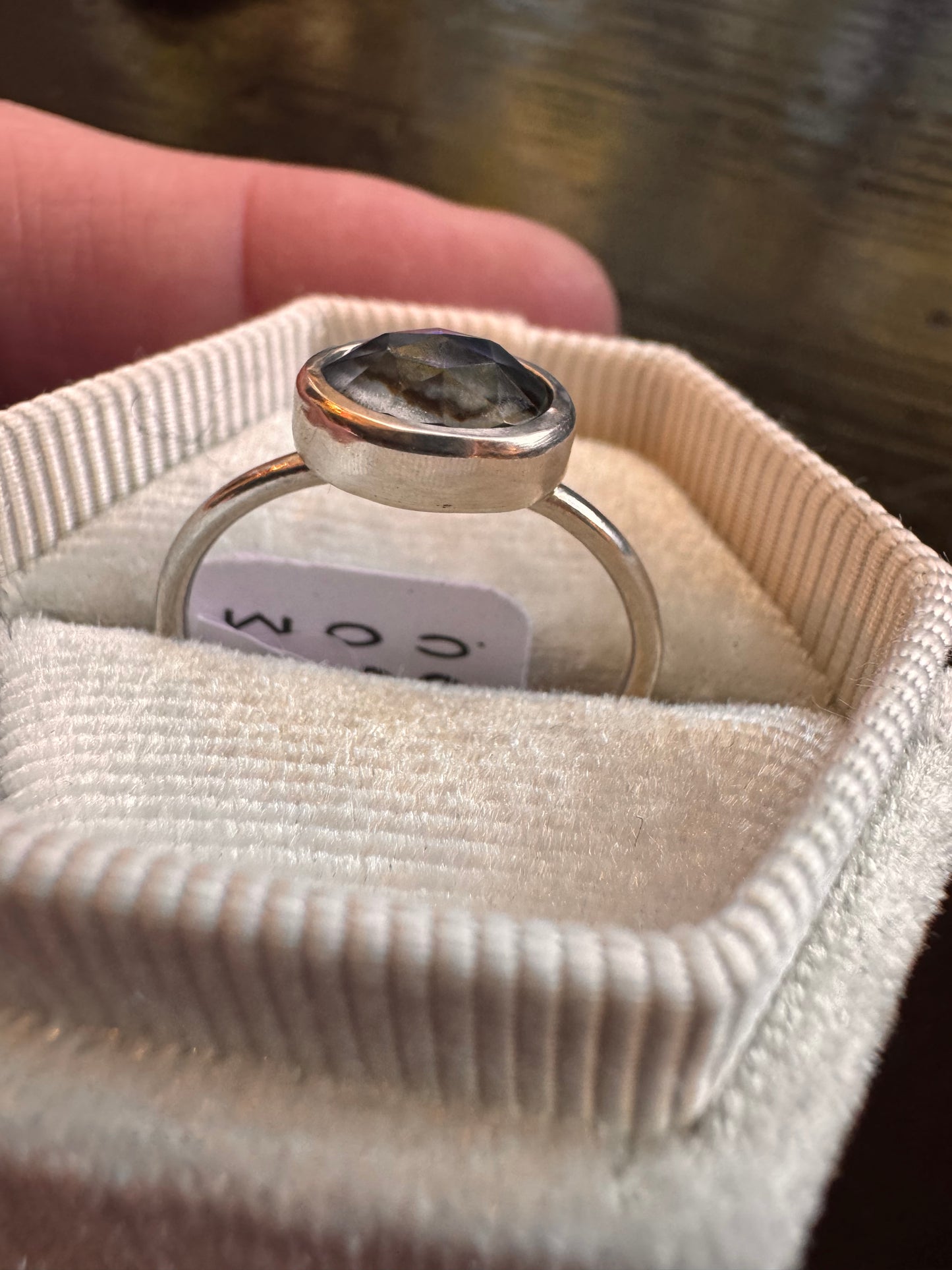 Abalone Sterling Silver Ring Size 8.5
