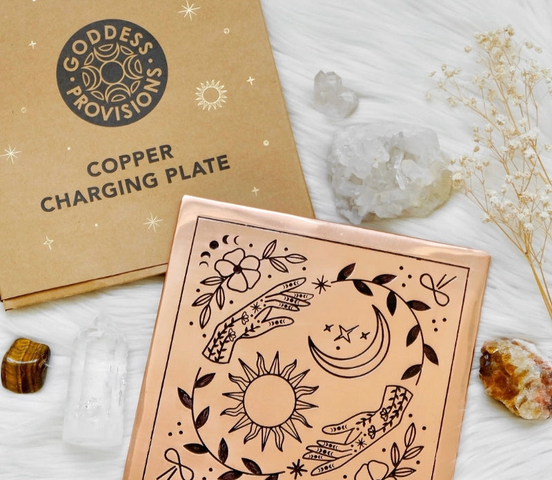 Copper Crystal Charging Plate - Moon Room Shop and Wellness