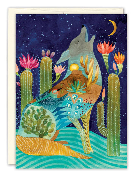 Coyote Blank Card - Moon Room Shop and Wellness