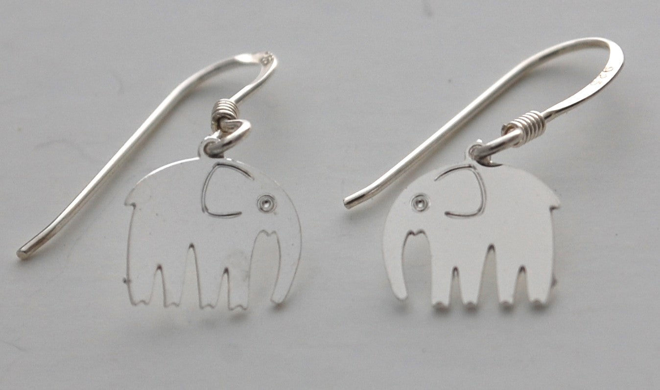 Elephant Earrings - Sterling Silver - Moon Room Shop and Wellness