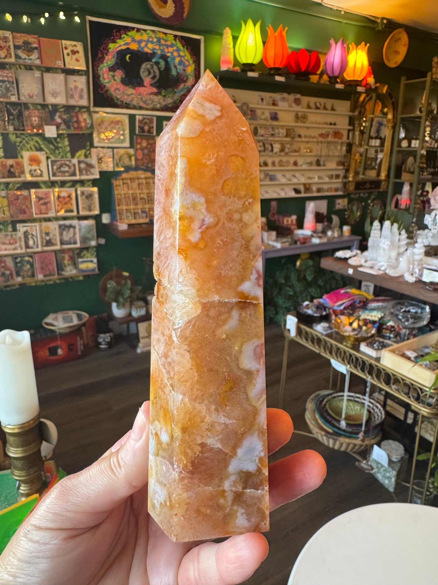 Carnelian Tower 1.19 lb - Moon Room Shop and Wellness