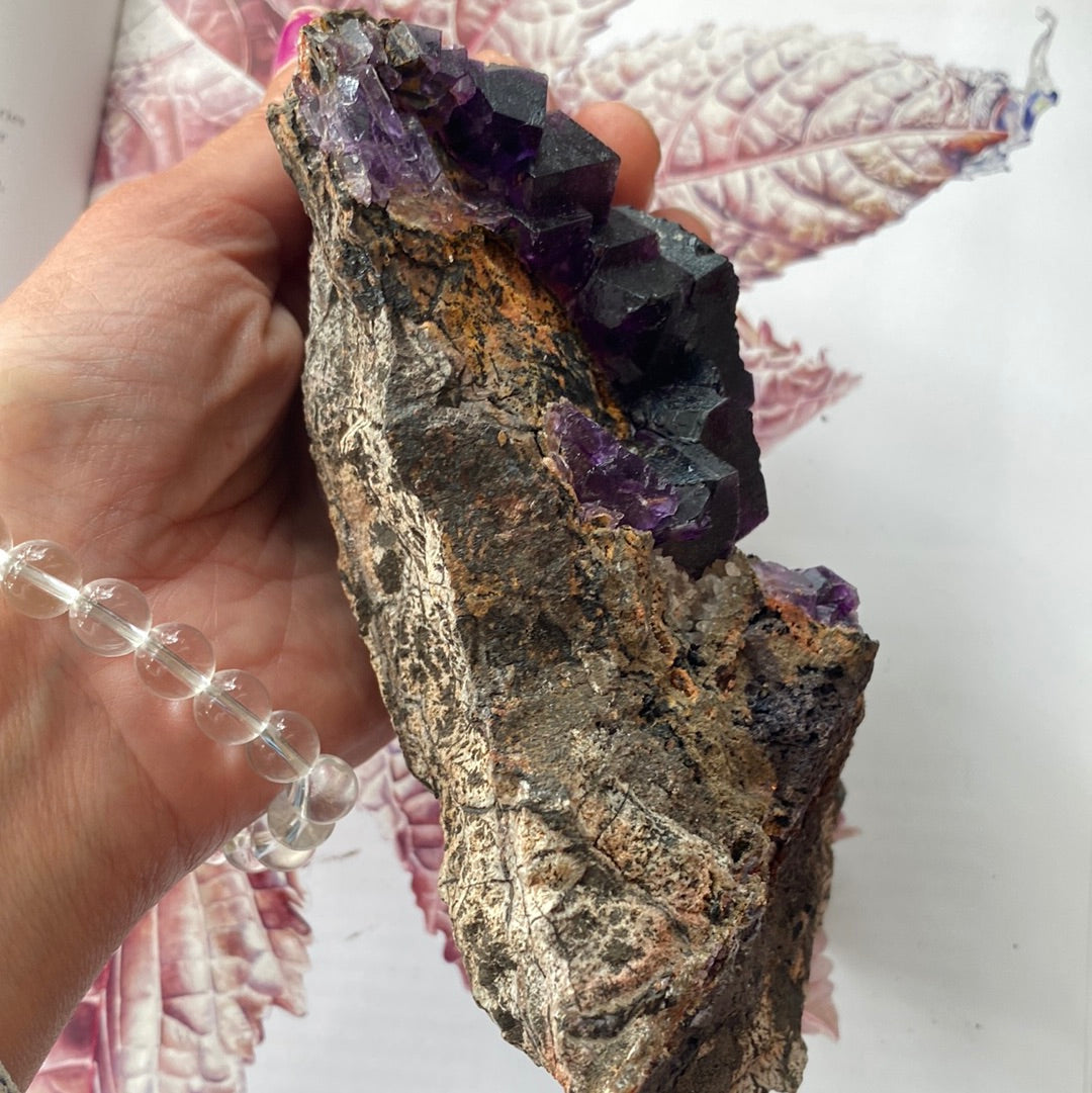 Purple Cubic Fluorite Specimen - Moon Room Shop and Wellness