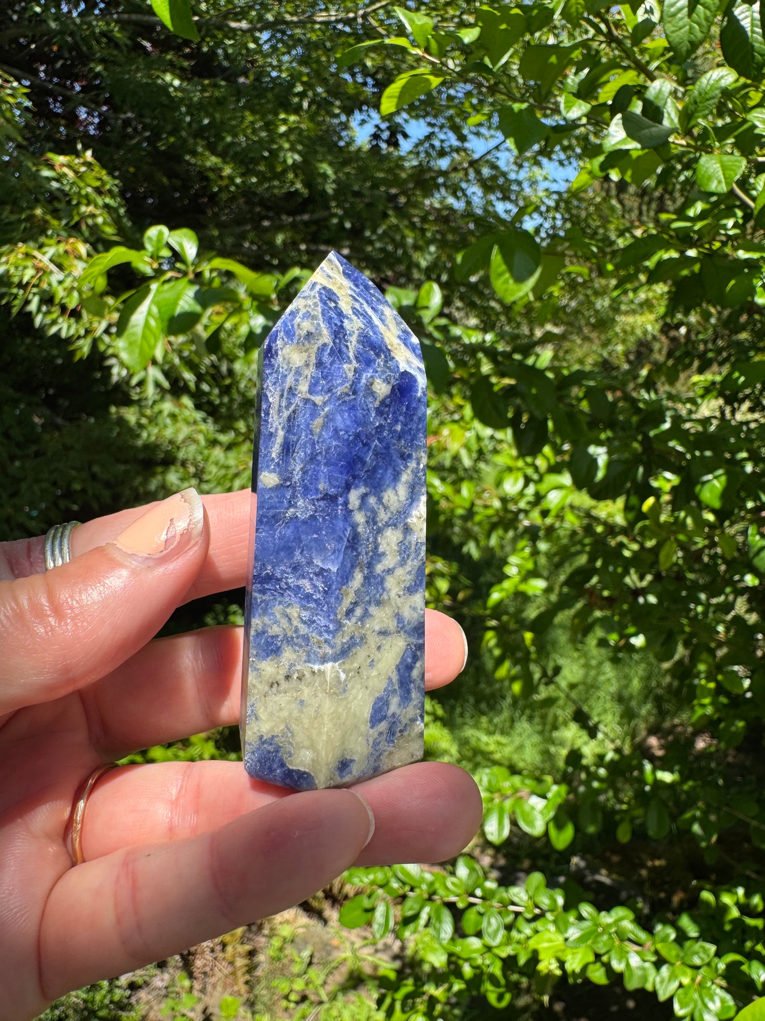 Sodalite Tower/Obelisk 86 g - Moon Room Shop and Wellness