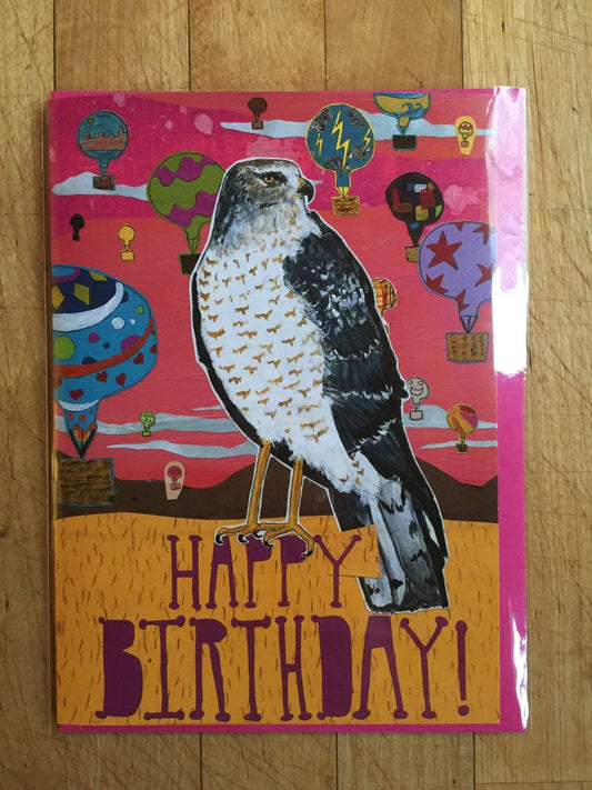 Birthday Hawk Card - Moon Room Shop and Wellness