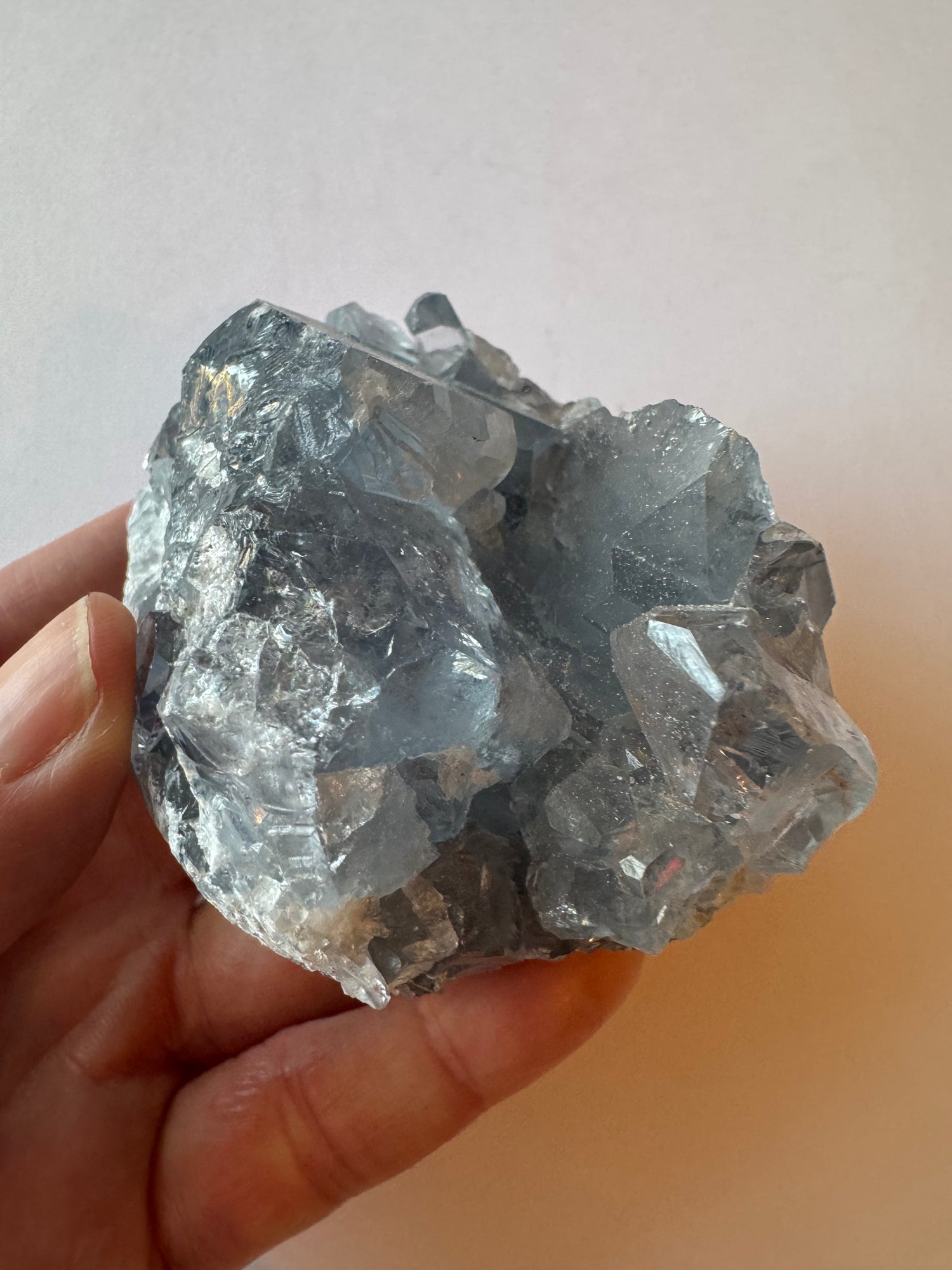Celestite Cluster 349 g - Moon Room Shop and Wellness