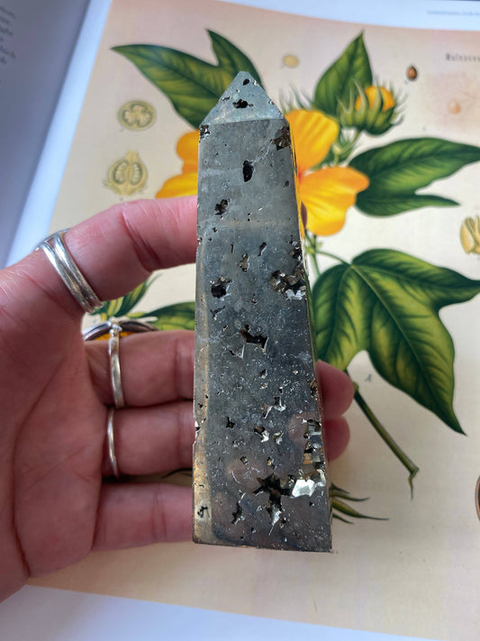 Pyrite Tower Peru - 228 grams - Moon Room Shop and Wellness