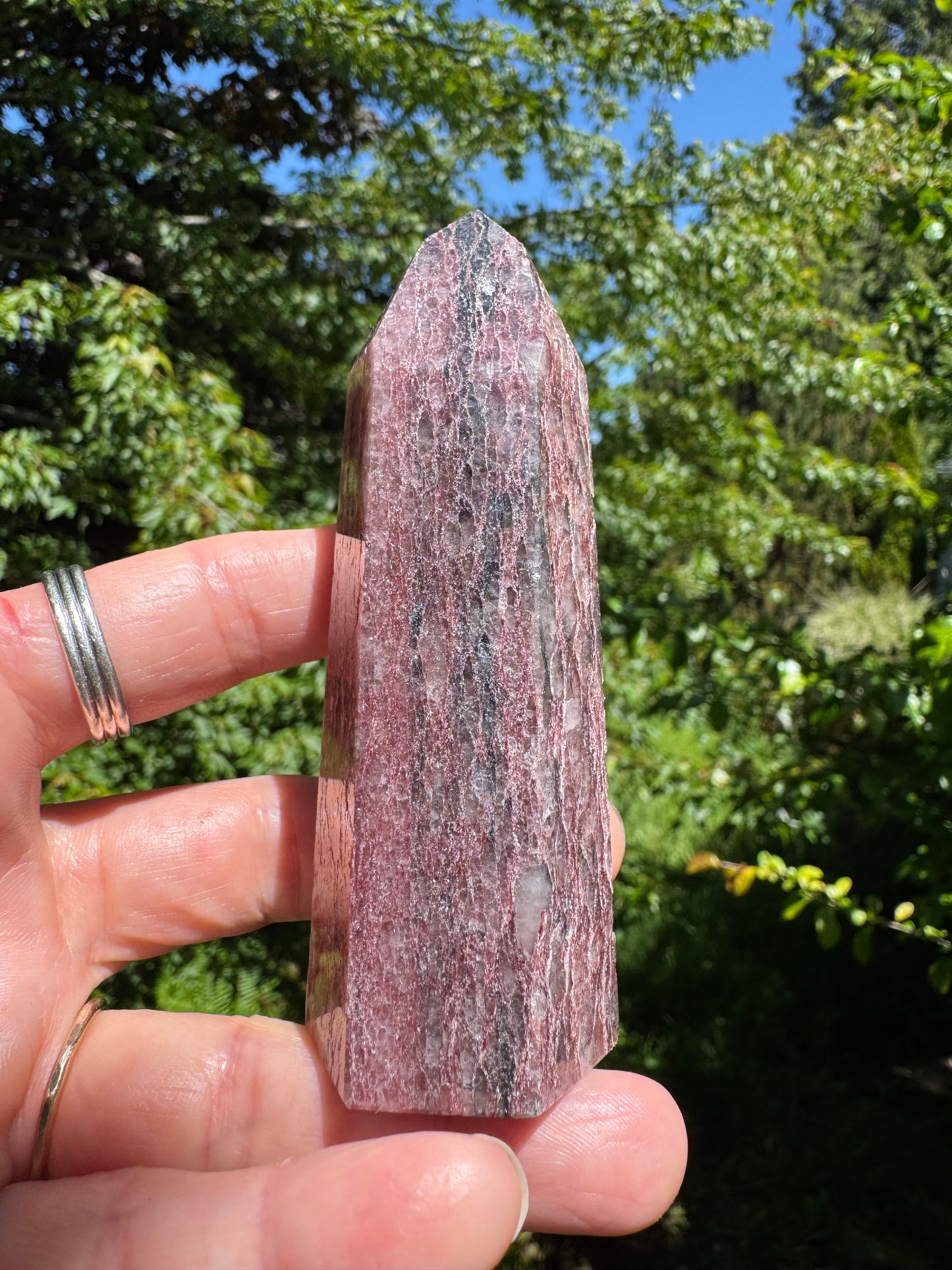 Strawberry Quartz Tower - Brazil  Beauty - 144g - Moon Room Shop and Wellness
