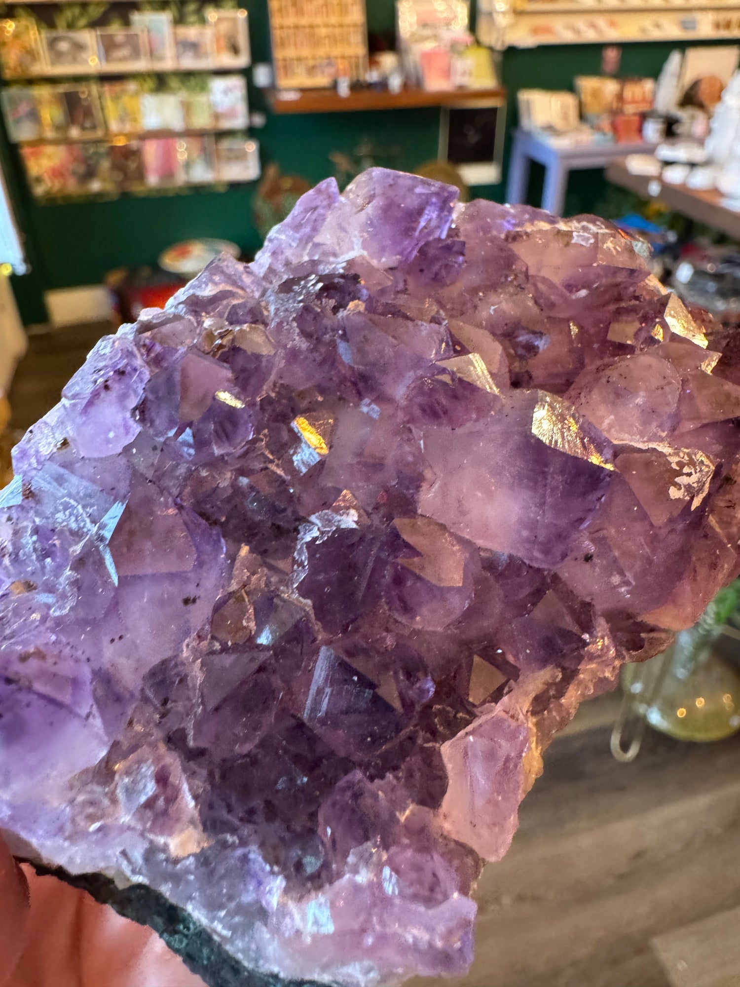 Amethyst Cluster Plate 393 g Brazil - Moon Room Shop and Wellness