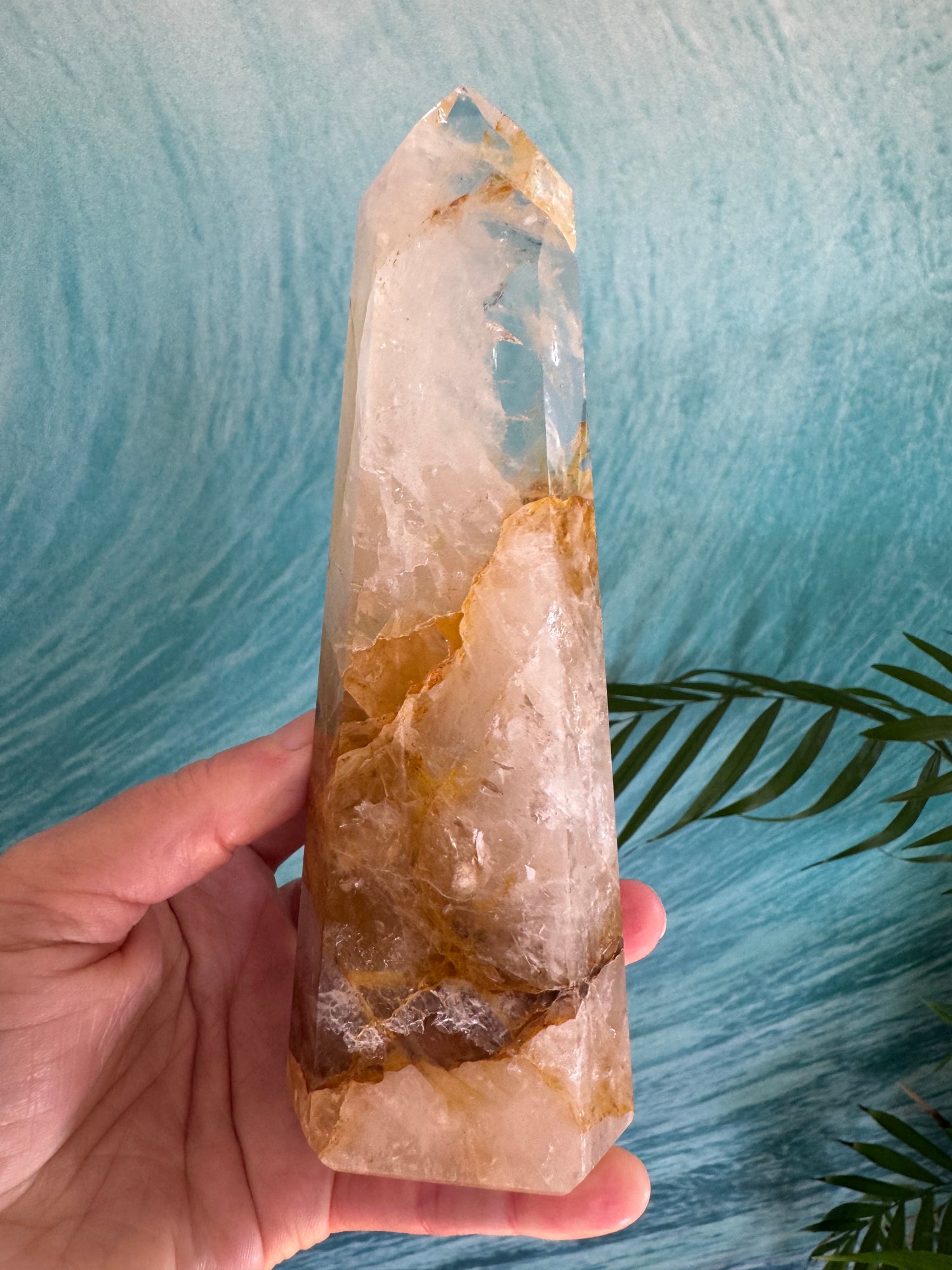 Golden Healer Quartz Tower 450 g Brazil - Divine Beauty - Moon Room Shop and Wellness