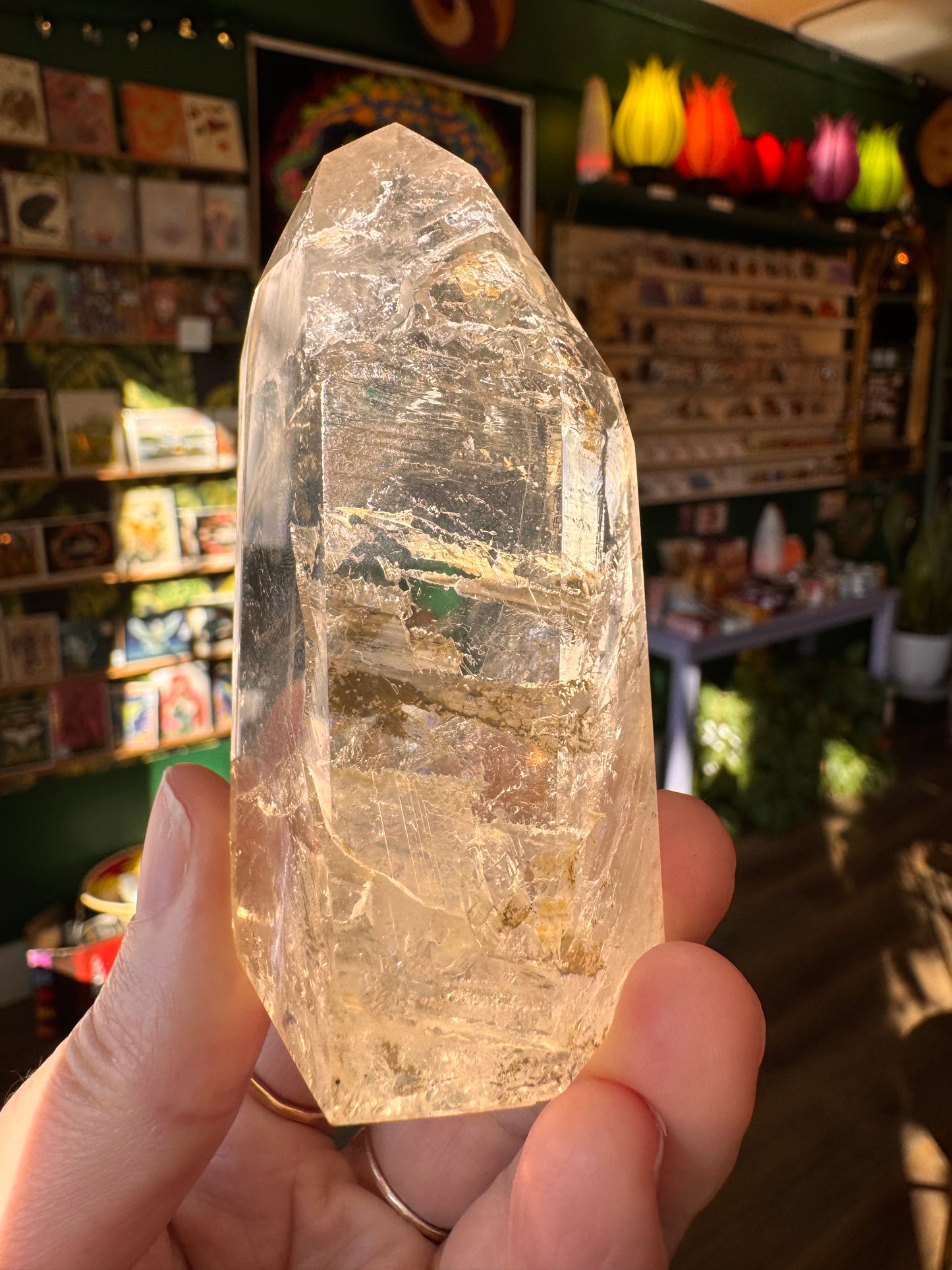 Natural Citrine Tower 168 g Aracuai, Minas Gerais, Brazil - Moon Room Shop and Wellness