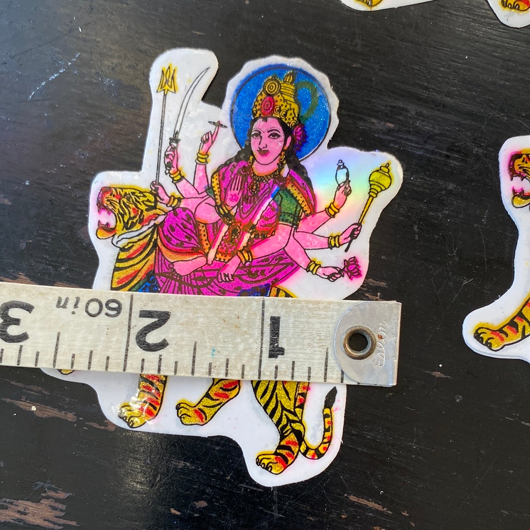 Goddess Durga - protection, strength, motherhood, destruction, and wars Sticker - Moon Room Shop and Wellness