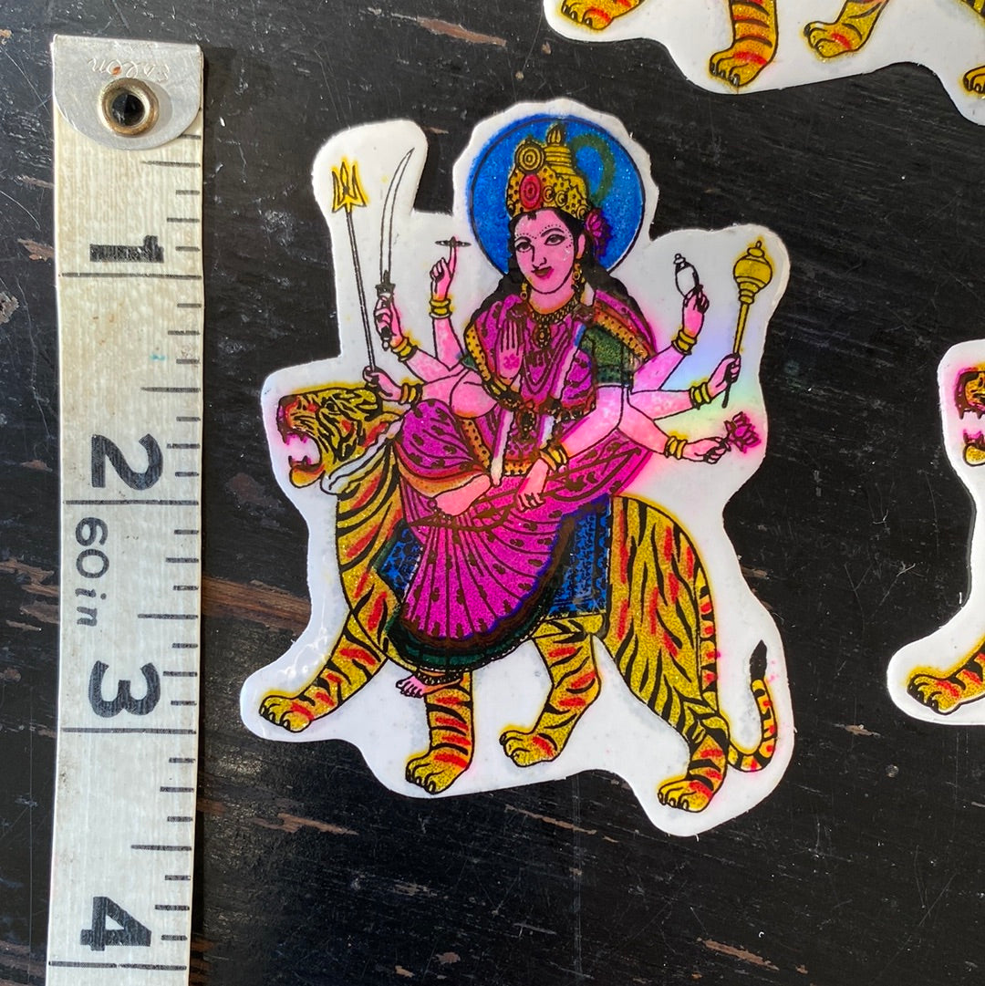 Goddess Durga - protection, strength, motherhood, destruction, and wars Sticker - Moon Room Shop and Wellness