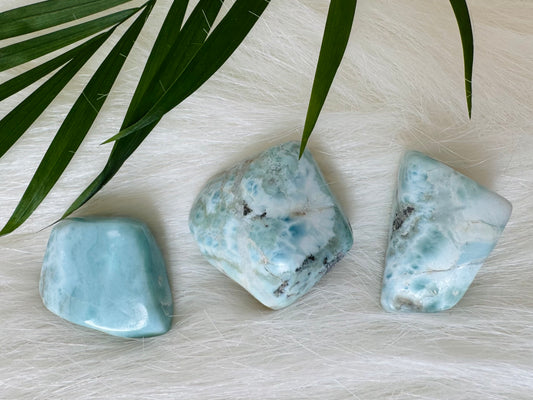 Larimar Tumbled Large Dominican Republic - Moon Room Shop and Wellness