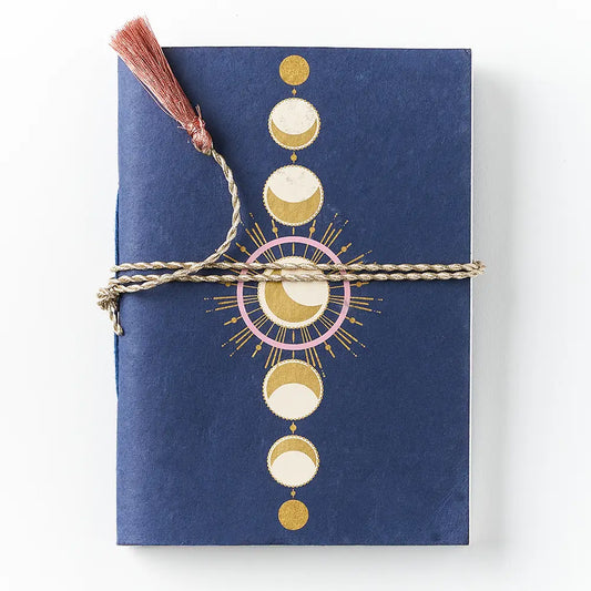 Indukala Moon Phase Journal- Recycled Paper - Moon Room Shop and Wellness