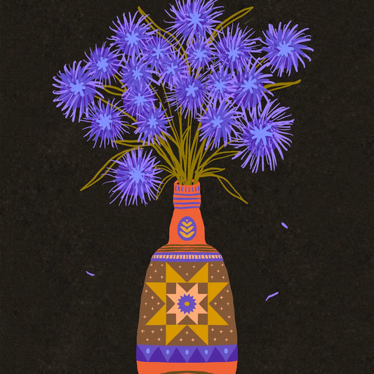 Ageratum Vase 8x10 Print - Moon Room Shop and Wellness