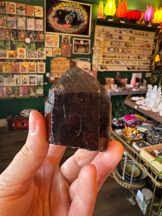 Smoky Quartz Rutilated Healing Point 159 g - Moon Room Shop and Wellness