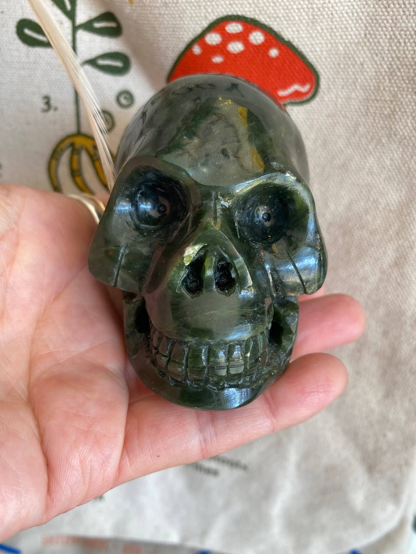 Nephrite Jade Skull 404 g British Columbia - Moon Room Shop and Wellness