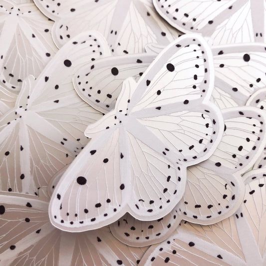 Geometrid Moth Matte Holographic Sticker - Moon Room Shop and Wellness