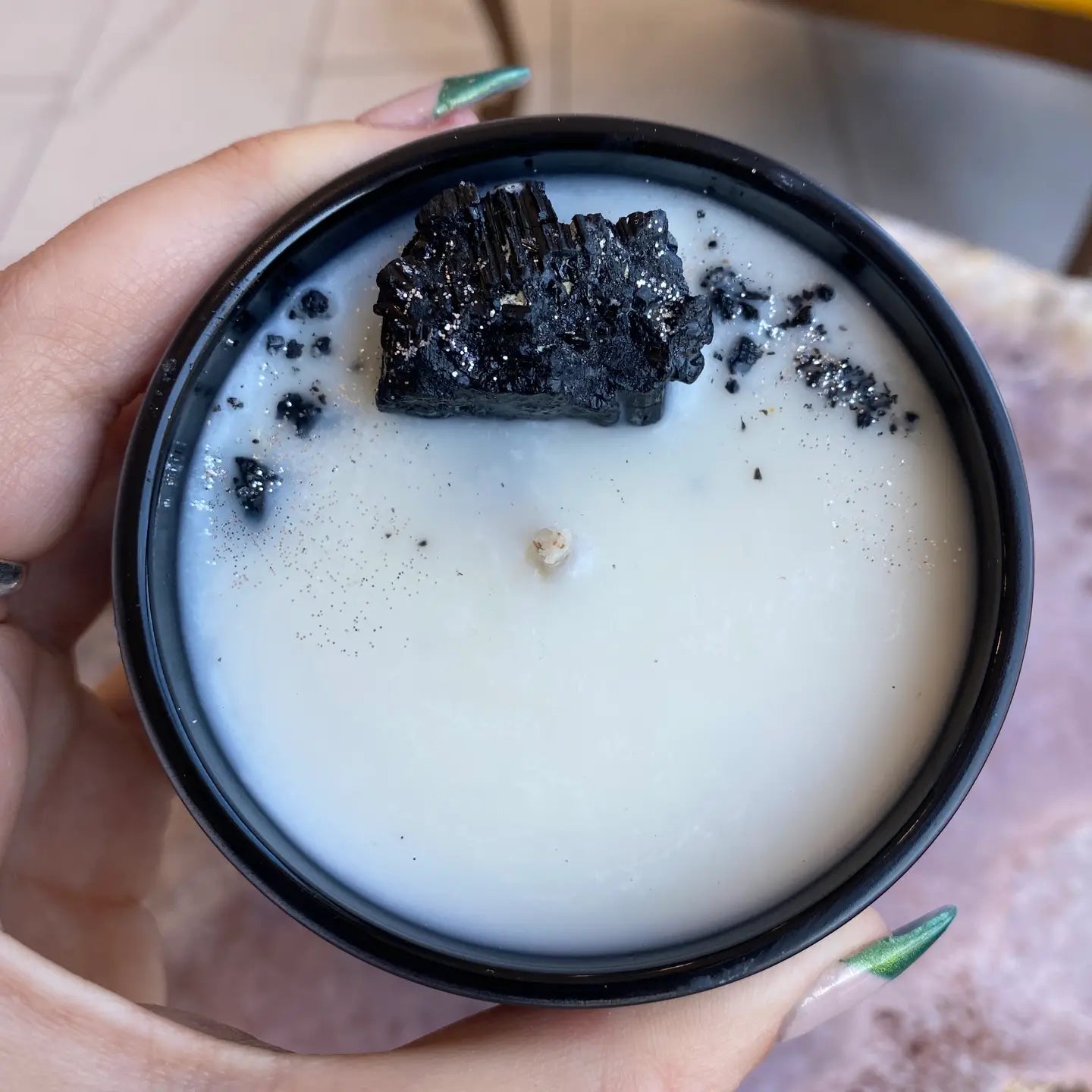 Black Tourmaline Protection Candle - Moon Room Shop and Wellness
