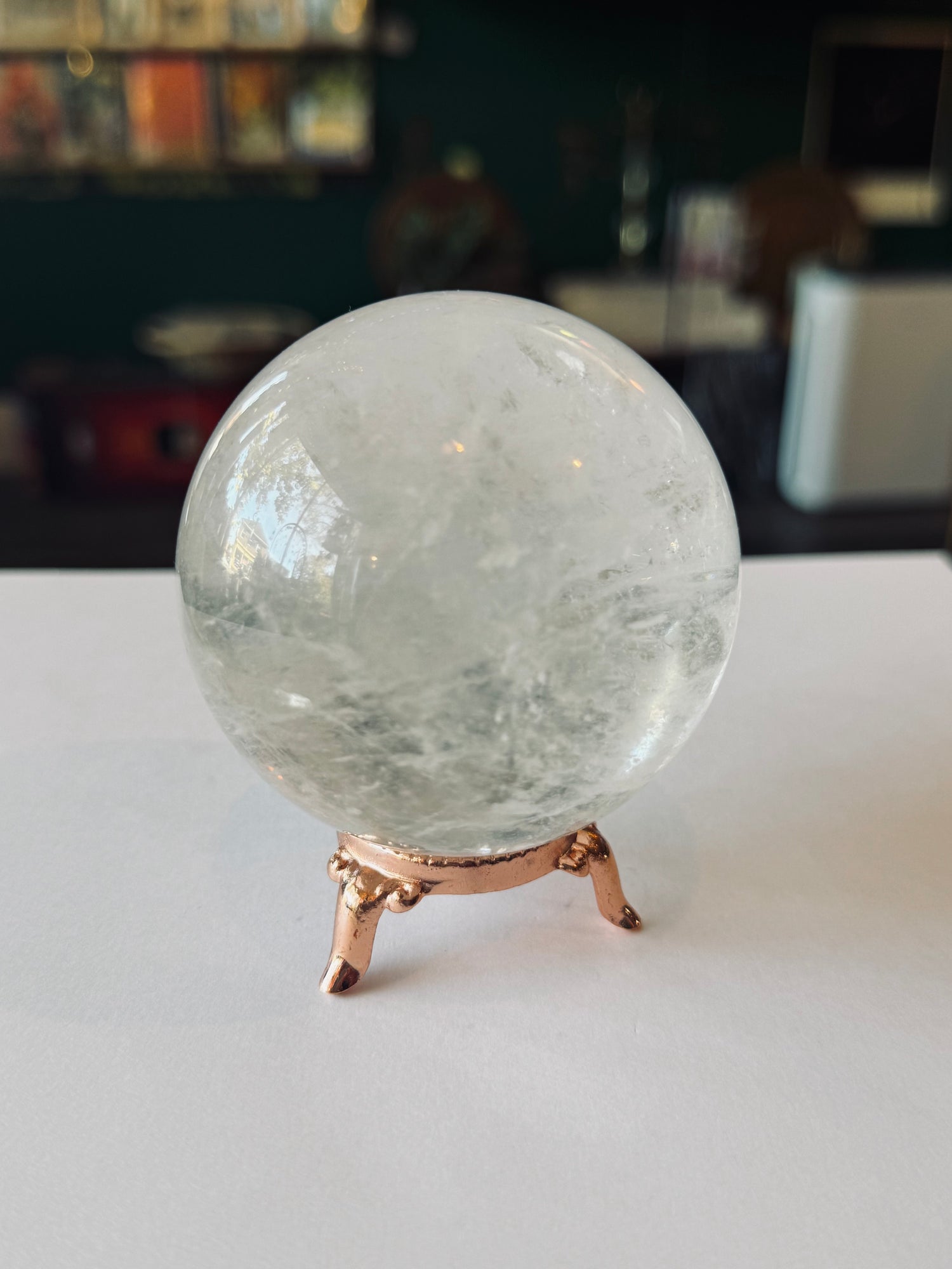 Clear Quartz Sphere  1 lb - Moon Room Shop and Wellness