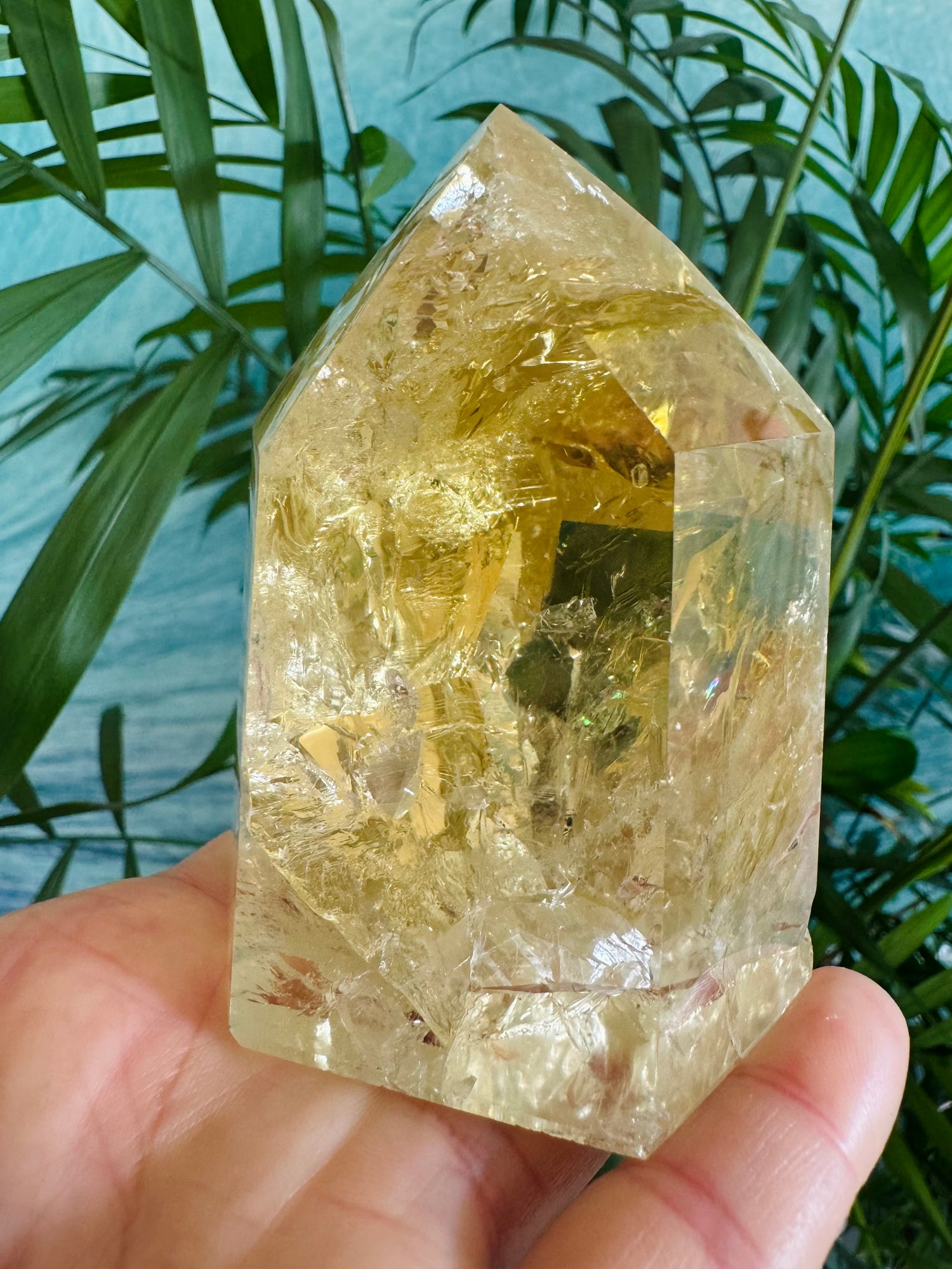 Lemon Quartz Tower 358 g  Brazil Gorgeous - Moon Room Shop and Wellness