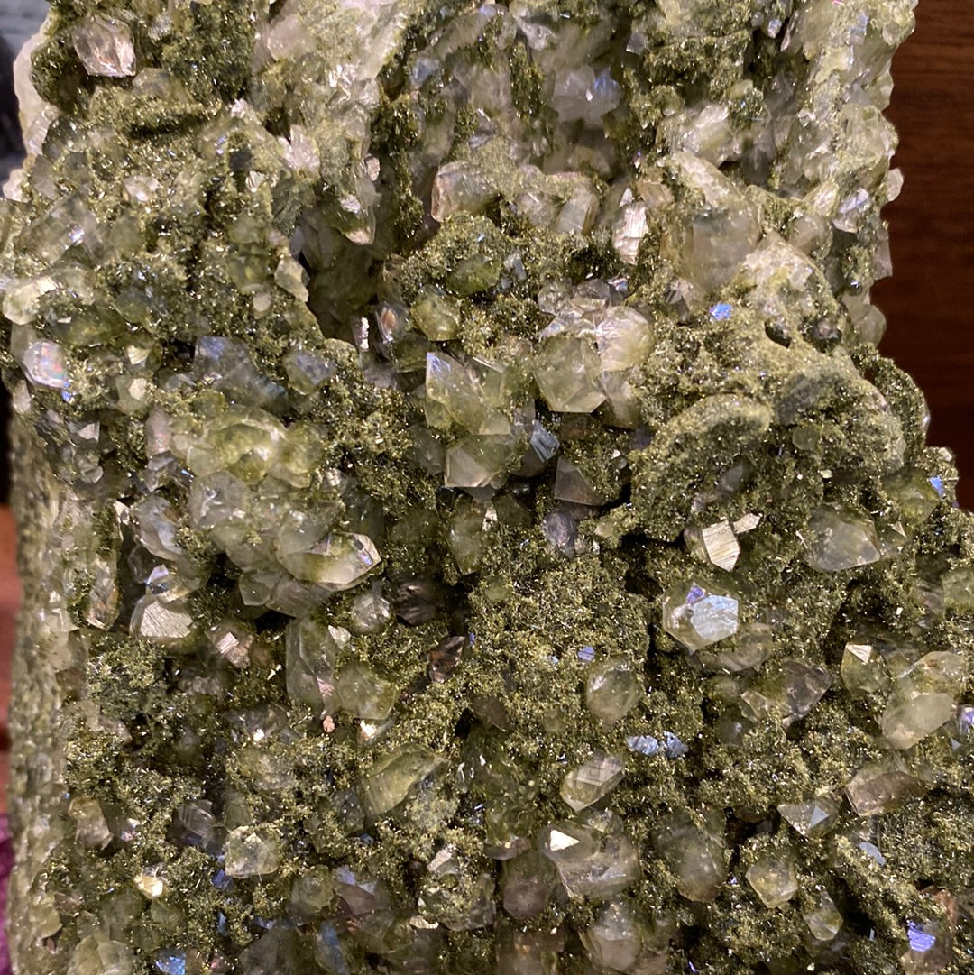 Epidote Quartz Specimen... dreammmmmy 2.64 lbs - Moon Room Shop and Wellness