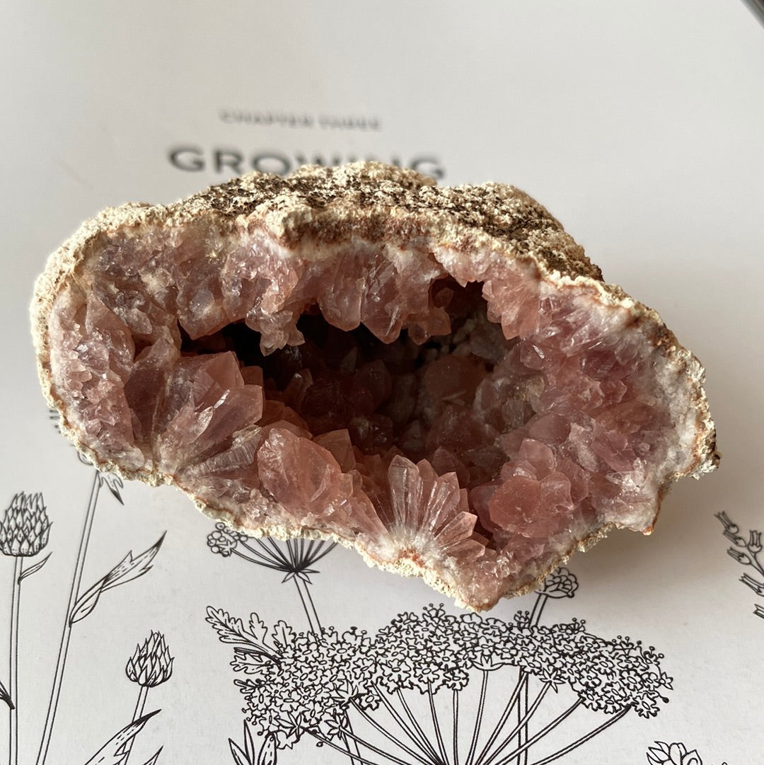 Pink Amethyst Geode - 105 g - Argentina - Moon Room Shop and Wellness