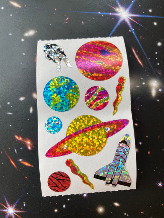 1 Planets Sticker Sheet - Moon Room Shop and Wellness