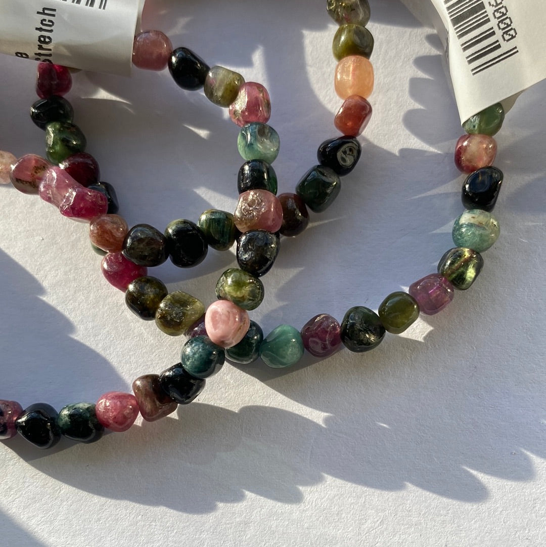 Tourmaline Tumbled Stretch Bracelet - Moon Room Shop and Wellness