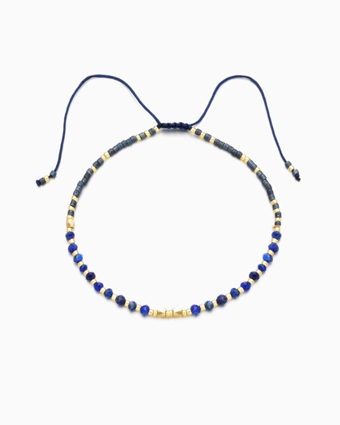 Lapis Lazuli Healing Gemstone Stacking Bracelet - Moon Room Shop and Wellness