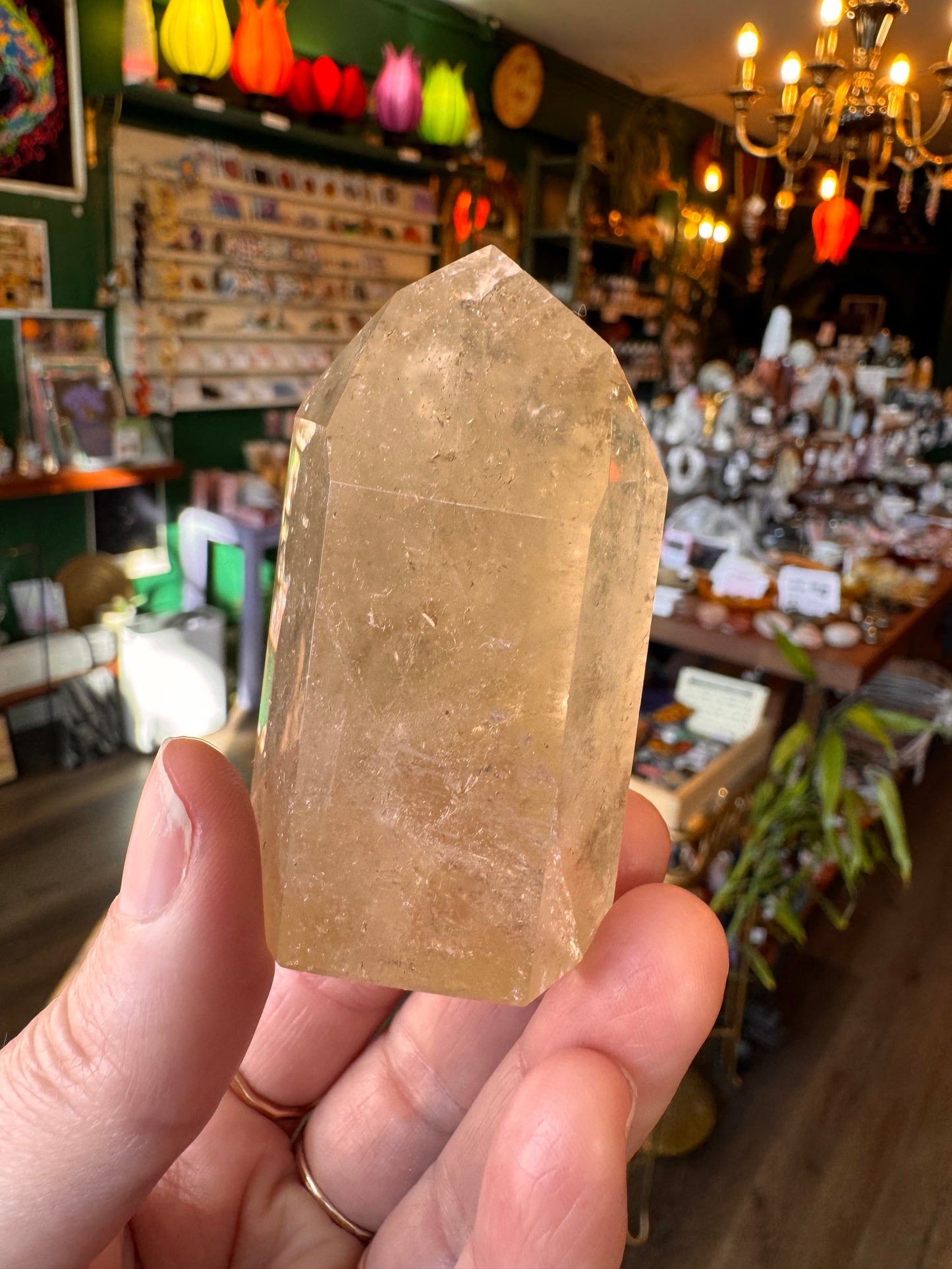Natural Citrine Tower 111 g Aracuai, Minas Gerais, Brazil - Moon Room Shop and Wellness