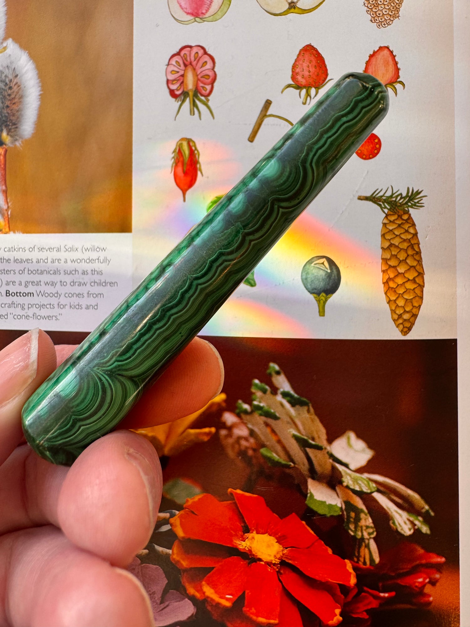 Malachite Massage Wand - Moon Room Shop and Wellness