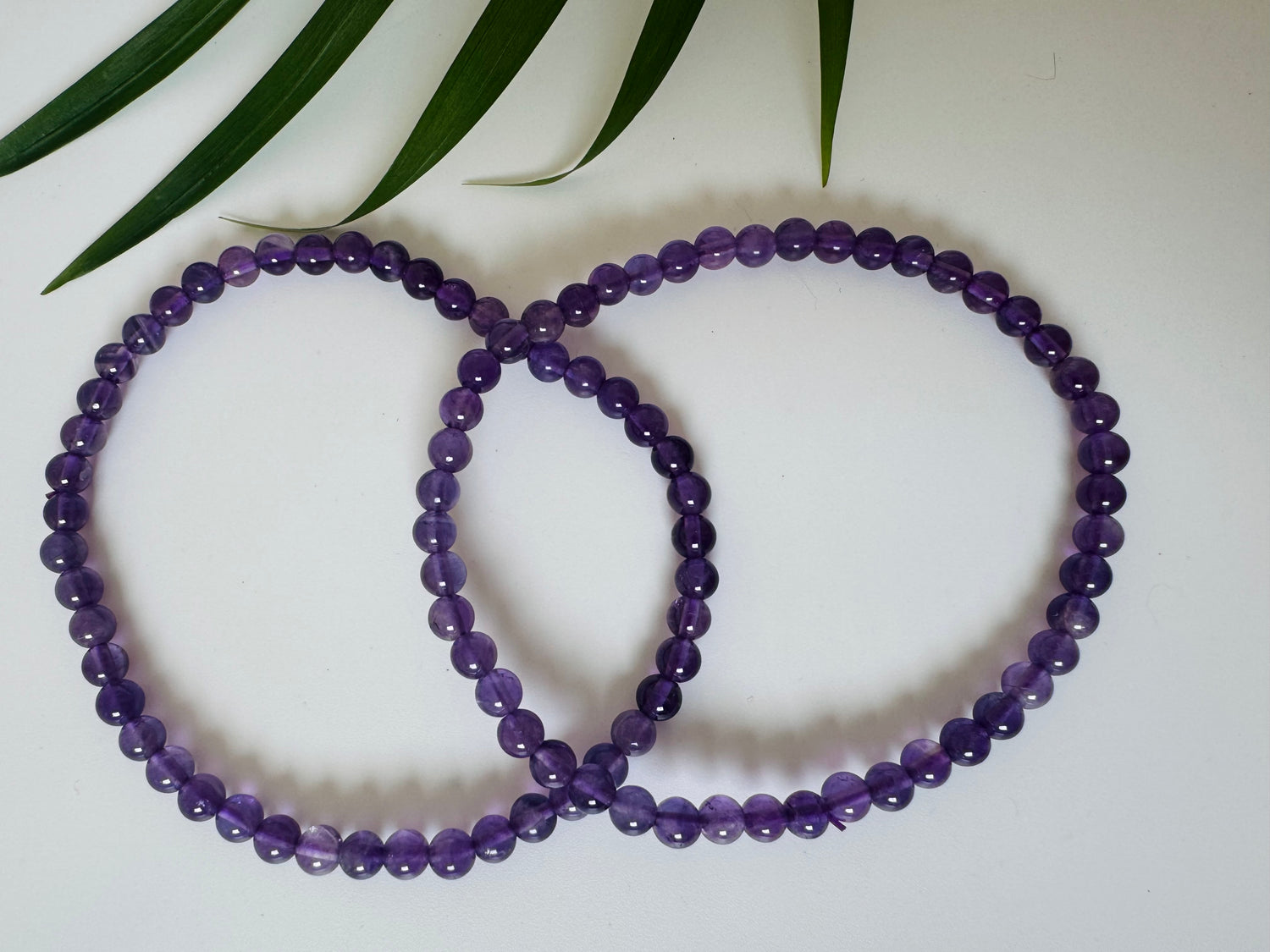 Amethyst Stretch Bracelet 4mm - Moon Room Shop and Wellness