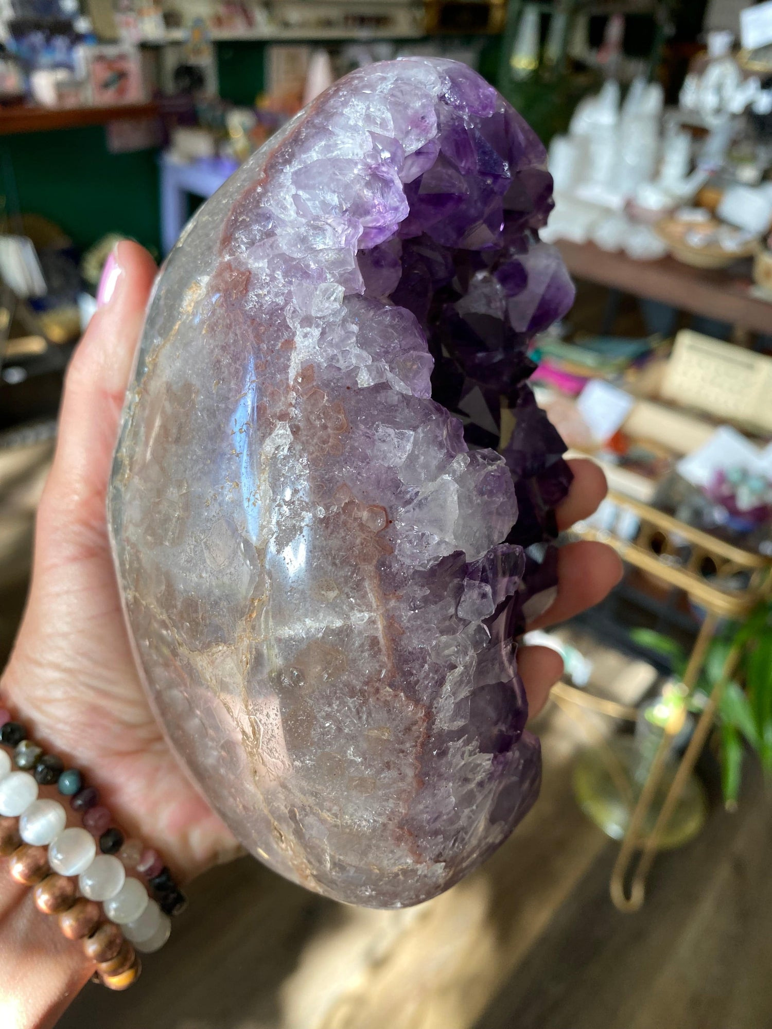 Amethyst Egg with Stand 3.62 lbs - Moon Room Shop and Wellness