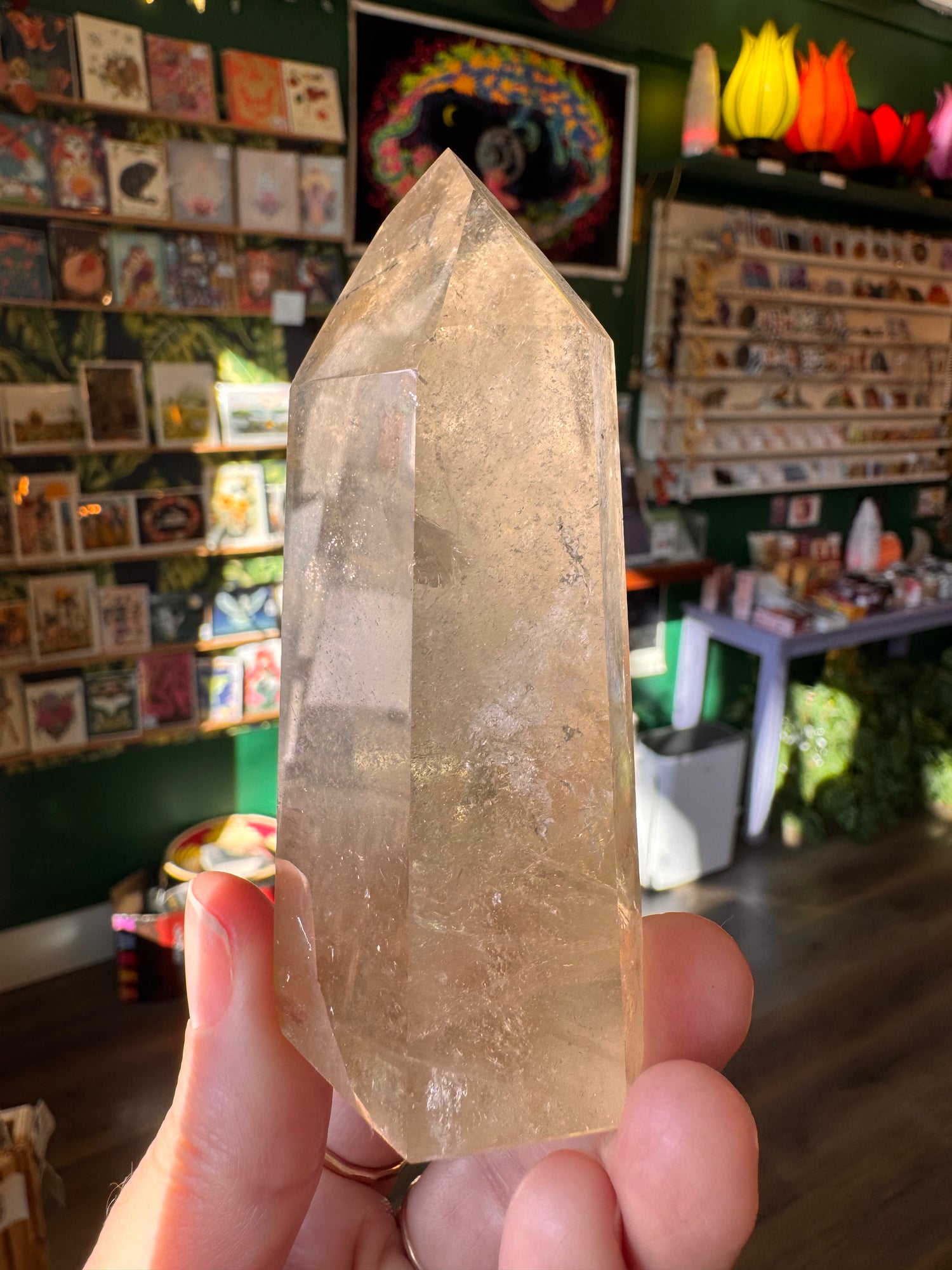 Natural Citrine Tower 183 g Aracuai, Minas Gerais, Brazil - Moon Room Shop and Wellness