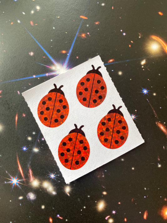 1 Mini Ladybugs Sticker Sheet - Moon Room Shop and Wellness