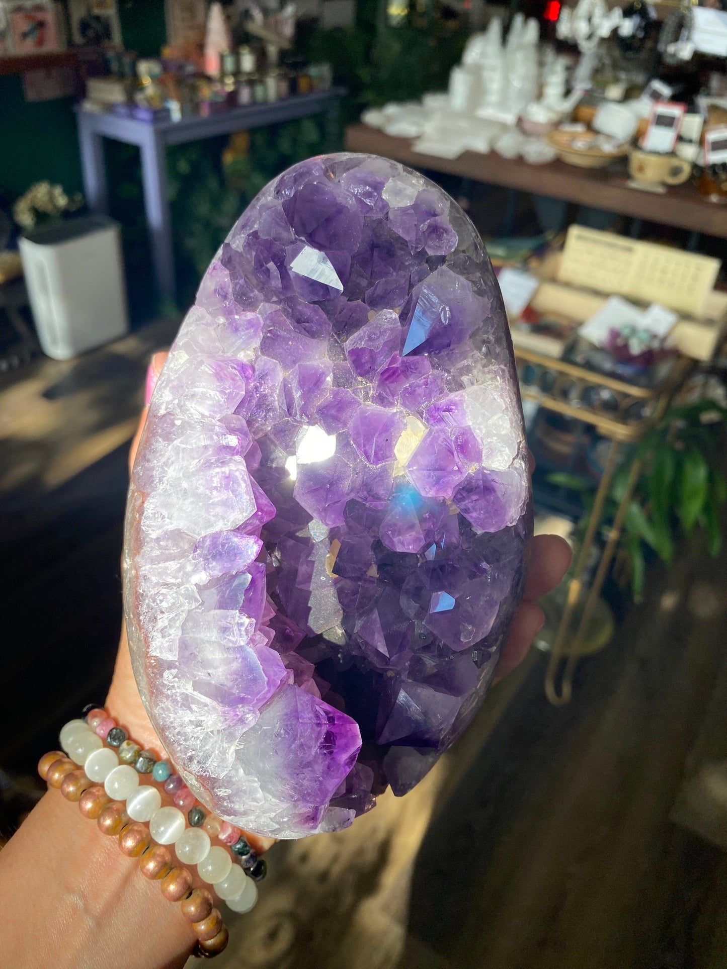 Amethyst Egg with Stand 3.62 lbs - Moon Room Shop and Wellness