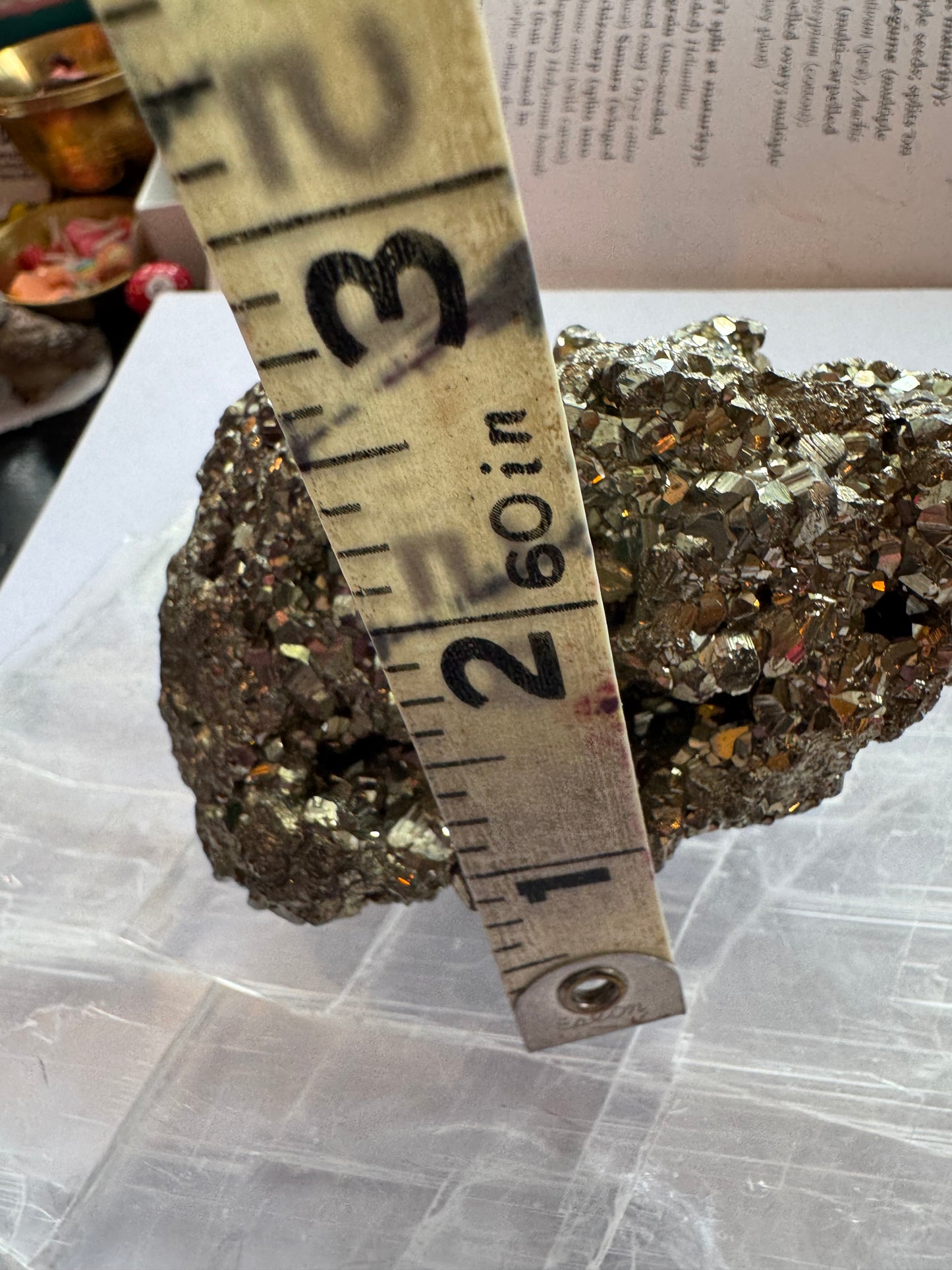 High Grade Peruvian Pyrite Cluster 1.03 lb Peru - Moon Room Shop and Wellness