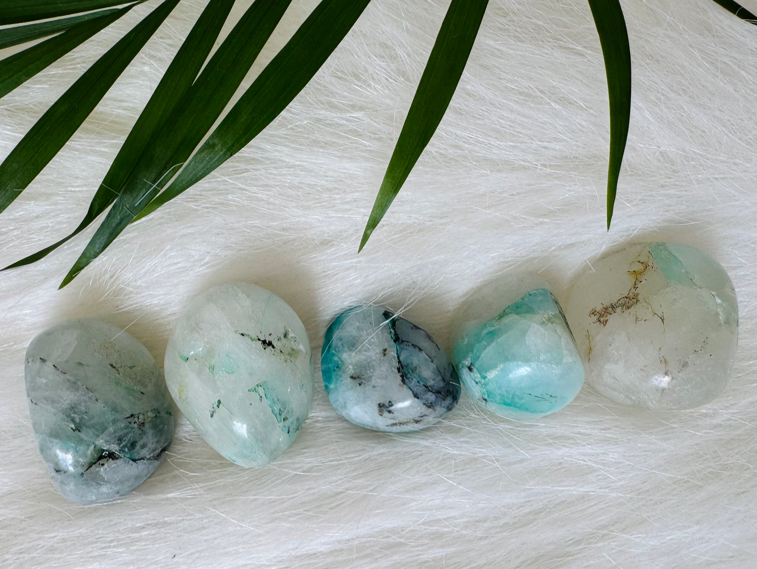 Chrysocolla and Quartz Tumbled Peru - Moon Room Shop and Wellness