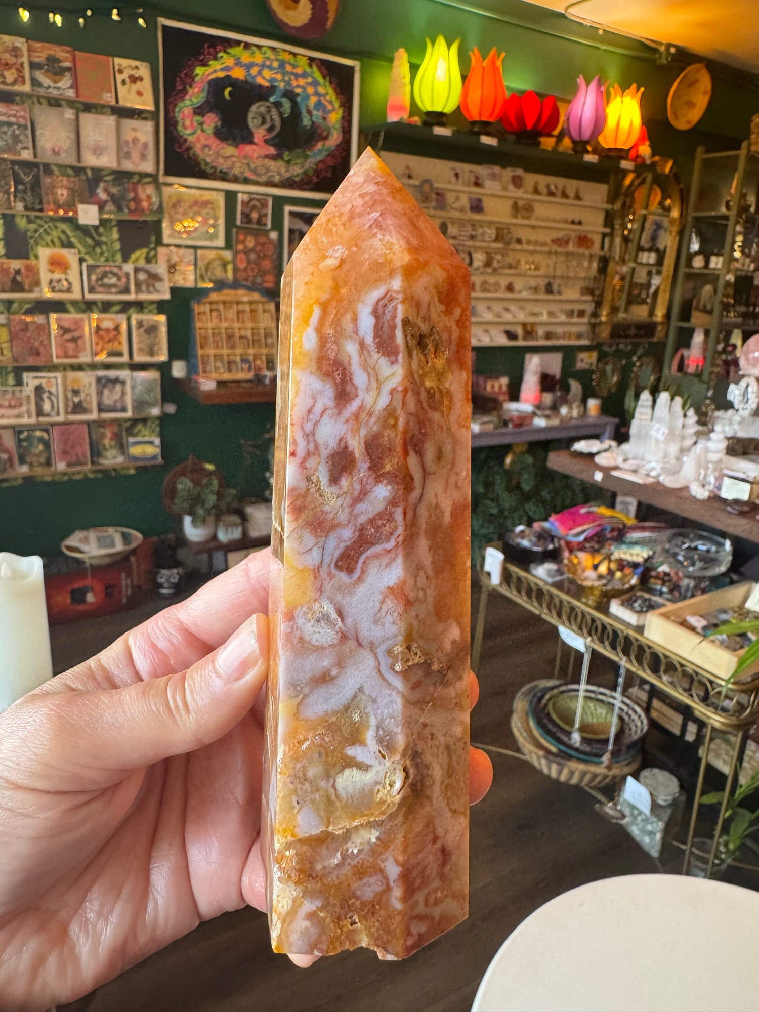 Carnelian Tower 1.19 lb - Moon Room Shop and Wellness