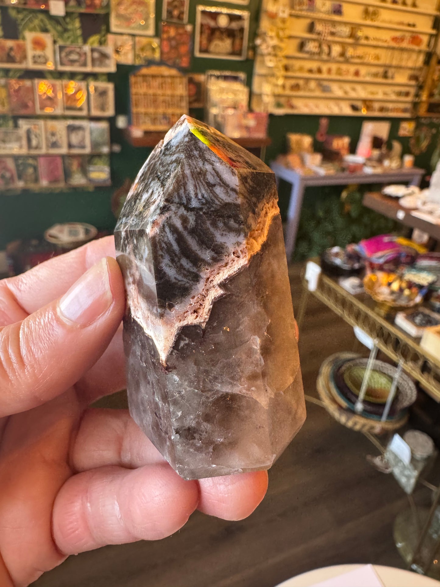 Chalcedony & Druzy Quartz Tower 120 g Brazil