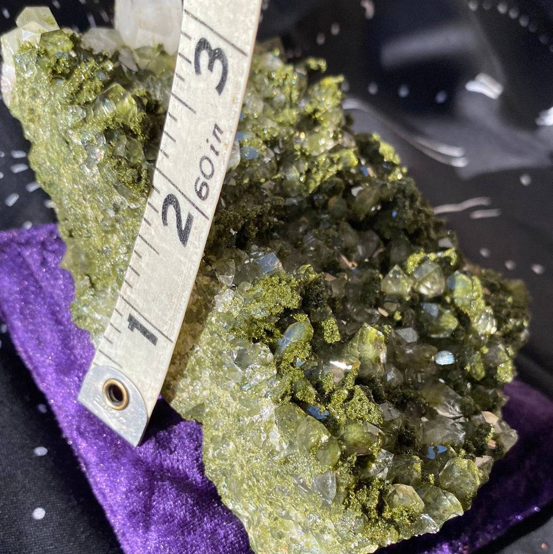 Epidote Quartz Specimen 1.3 lbs - Moon Room Shop and Wellness