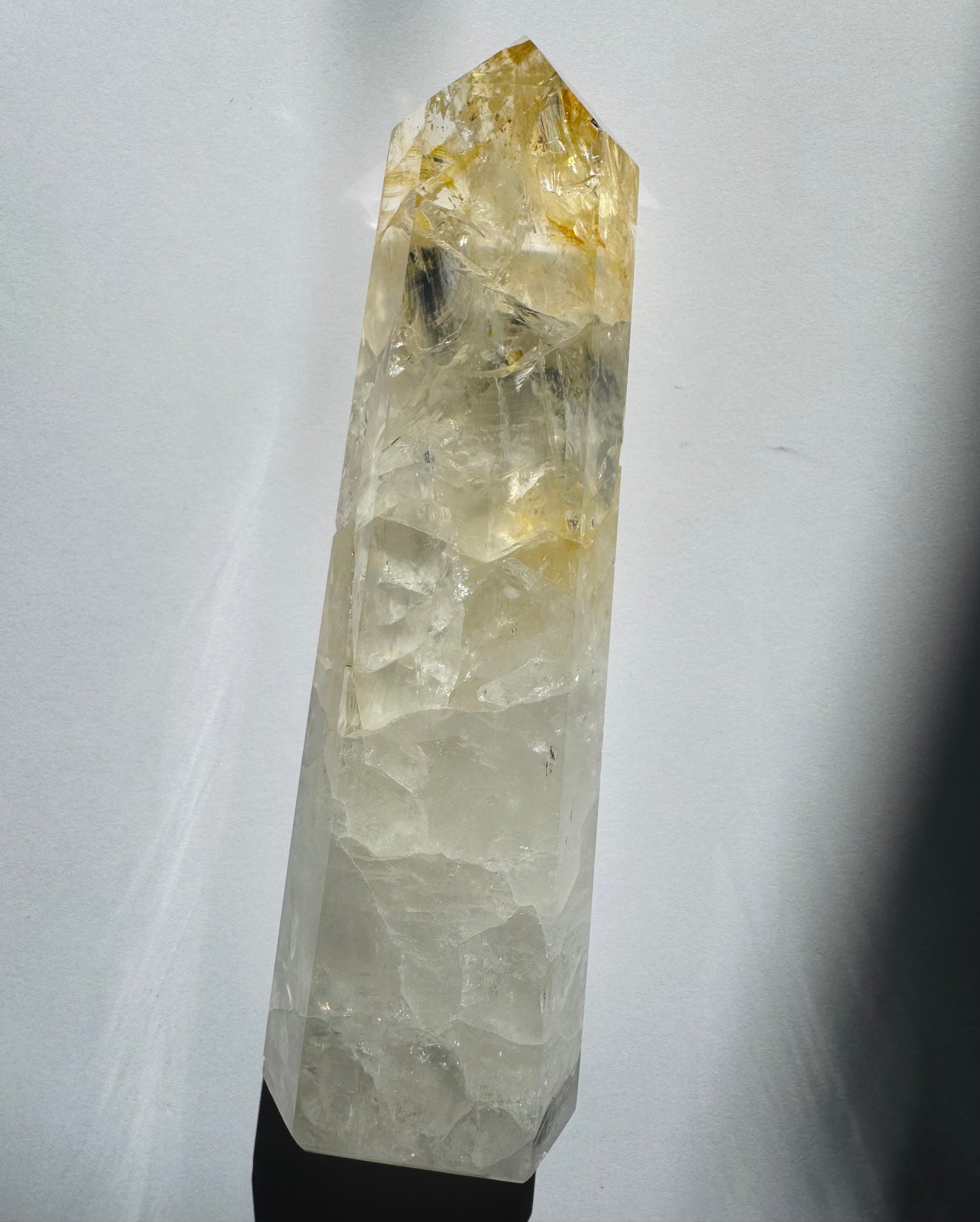 Golden Healer Quartz Tower 352 g Brazil - Divine Beauty - Moon Room Shop and Wellness