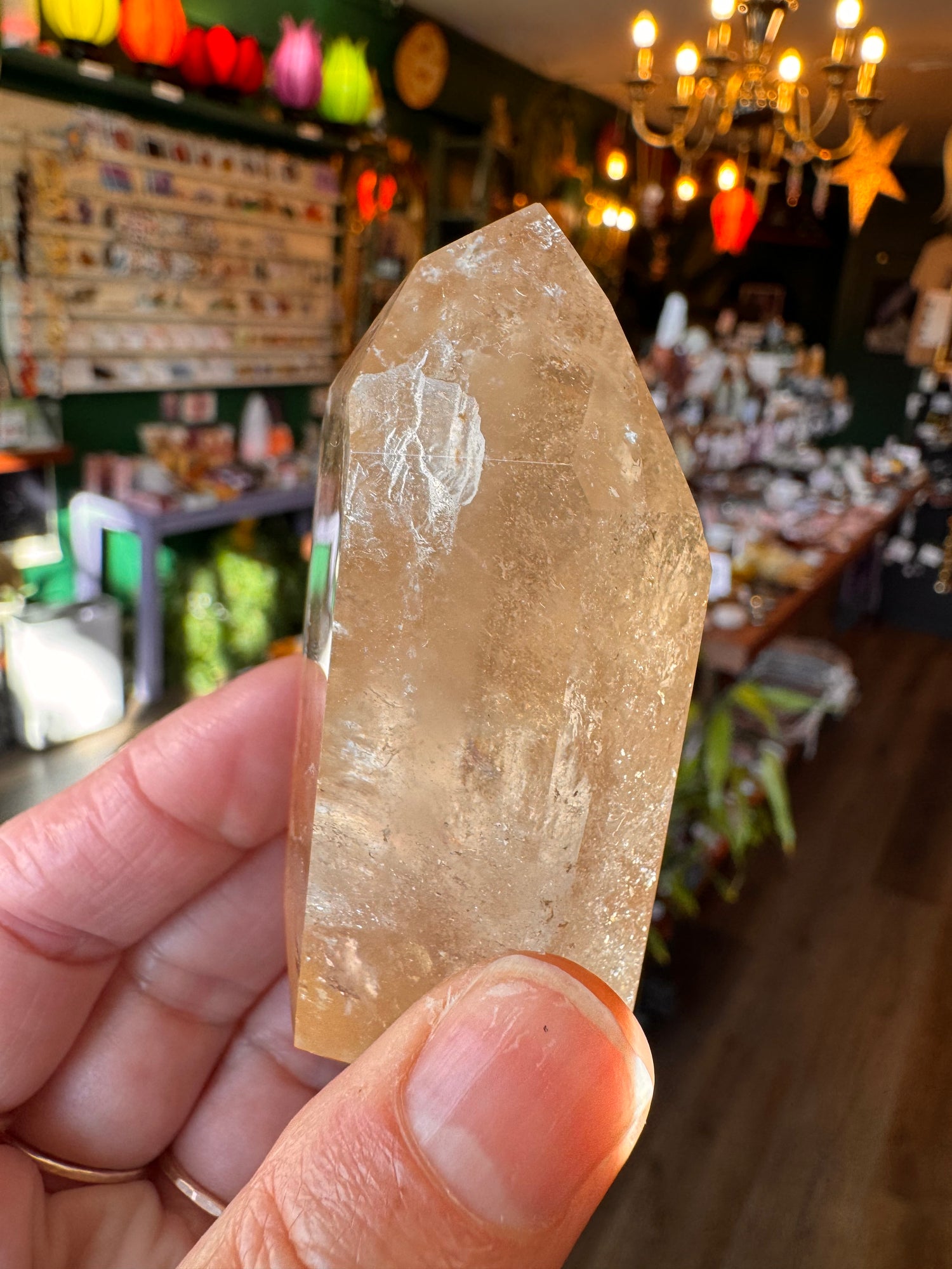 Natural Citrine Tower 111 g Aracuai, Minas Gerais, Brazil - Moon Room Shop and Wellness