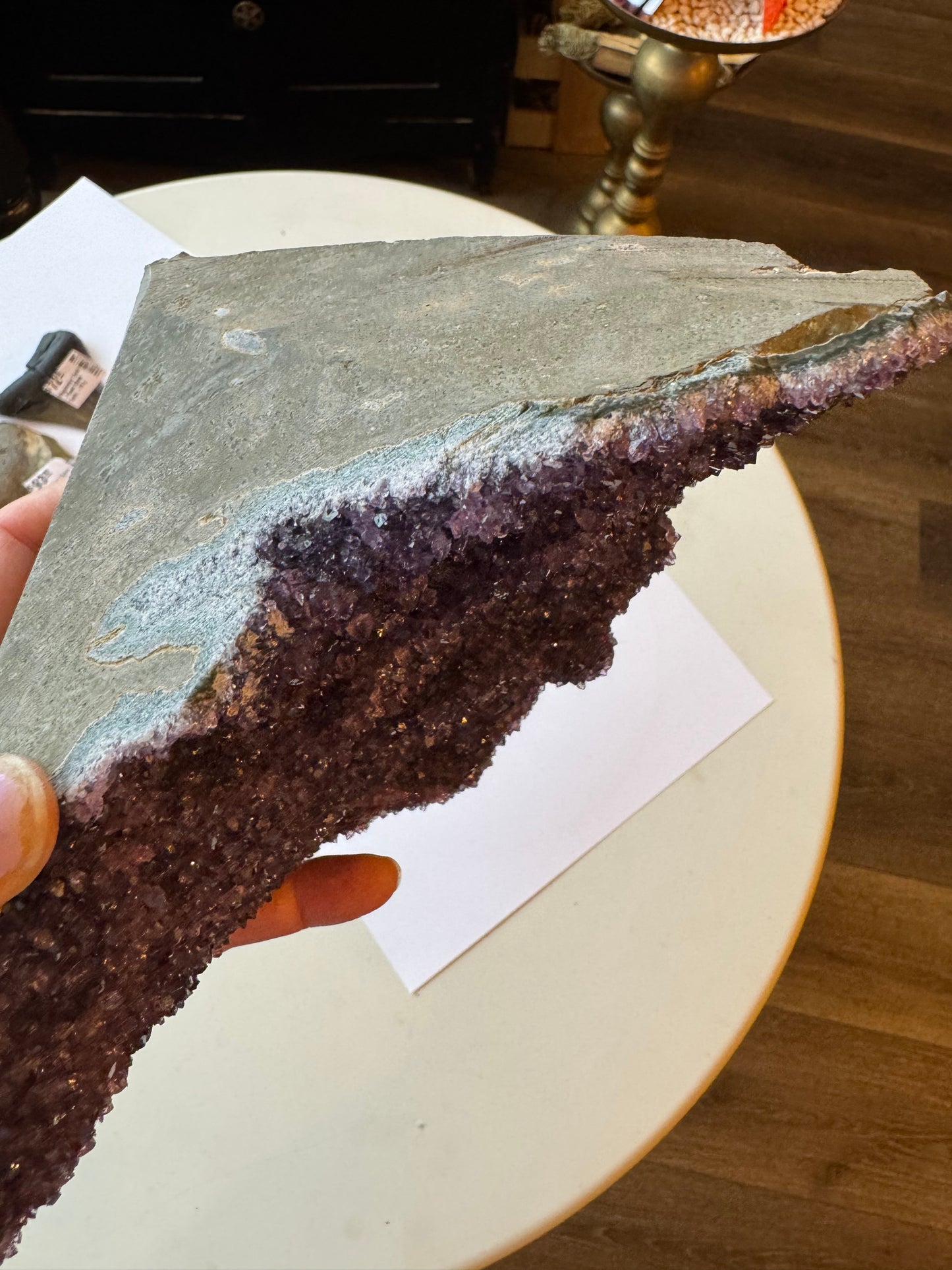 Rainbow Amethyst Standing Sparkly Cluster Brazil 3.65 lb - Moon Room Shop and Wellness